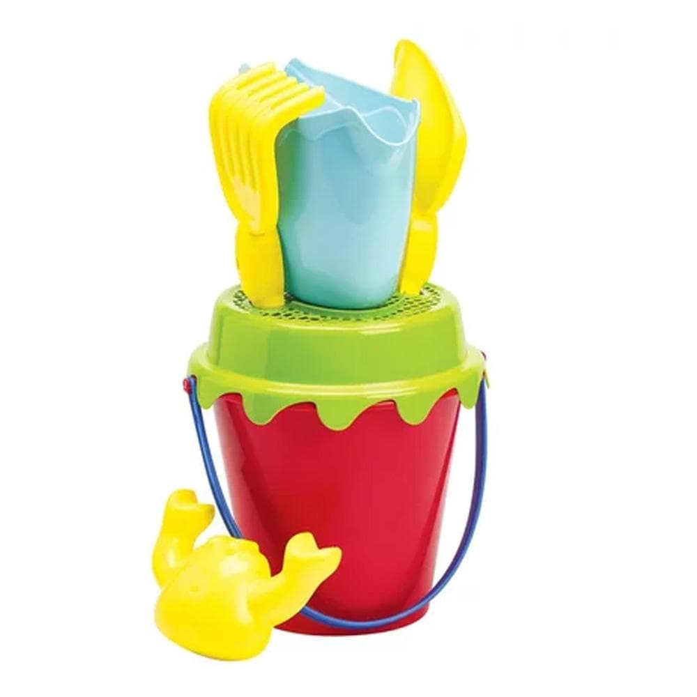 Seau de plage garni fraise Ecoiffier 15 cm – Jeu d’été coloré 1