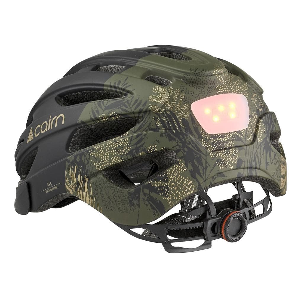 Casque de Vélo Noir/Kaki Femme Cairn Fusion 2