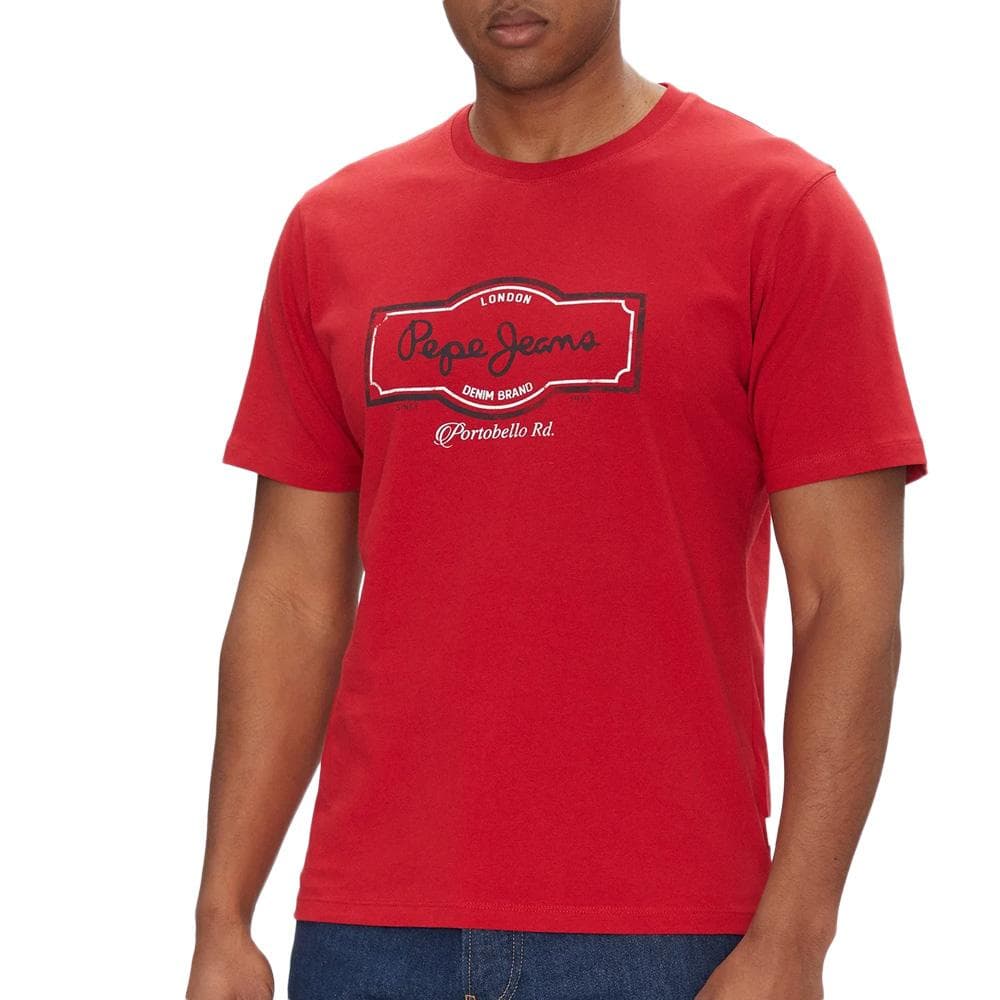 T-shirt Rouge Homme Pepe Jeans Daxton 1