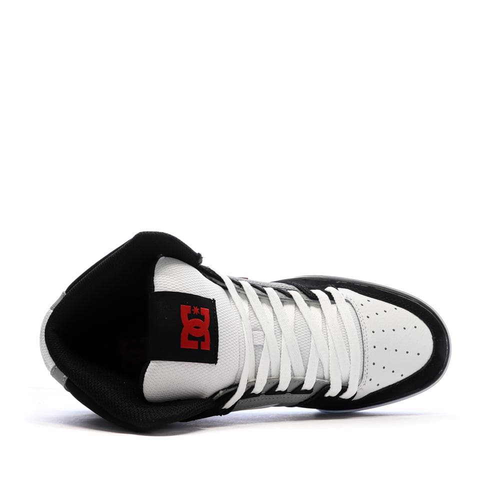 Baskets Blanches/Noir Homme Dc shoes Pure High 4