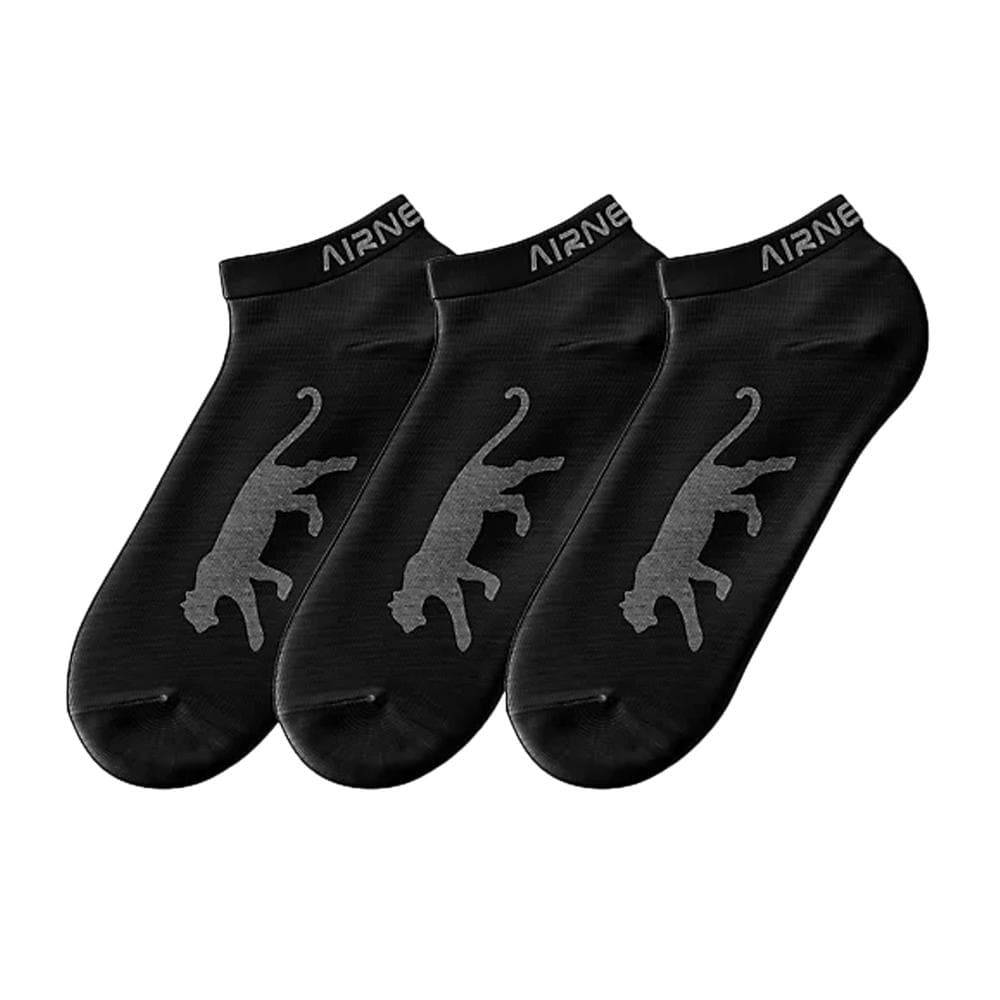 X3 Paires de chaussettes Noir Homme Airness 1/214/96 1