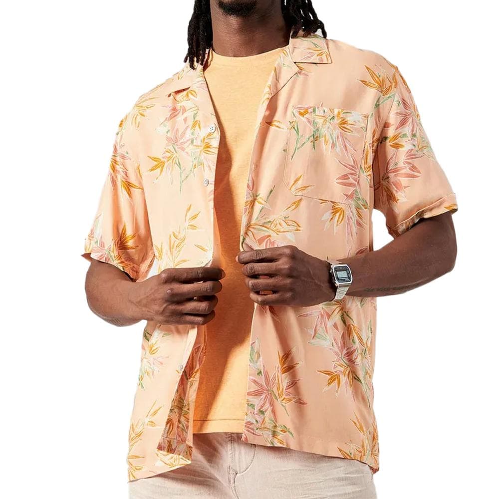 Chemise Orange à Motifs Homme Kaporal ROYALE24 1
