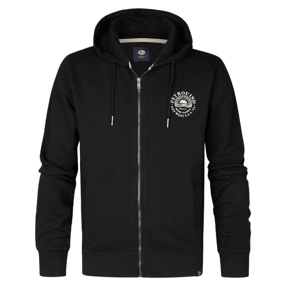 Sweat Zippé Noir Homme Petrol Industries SWH103 1