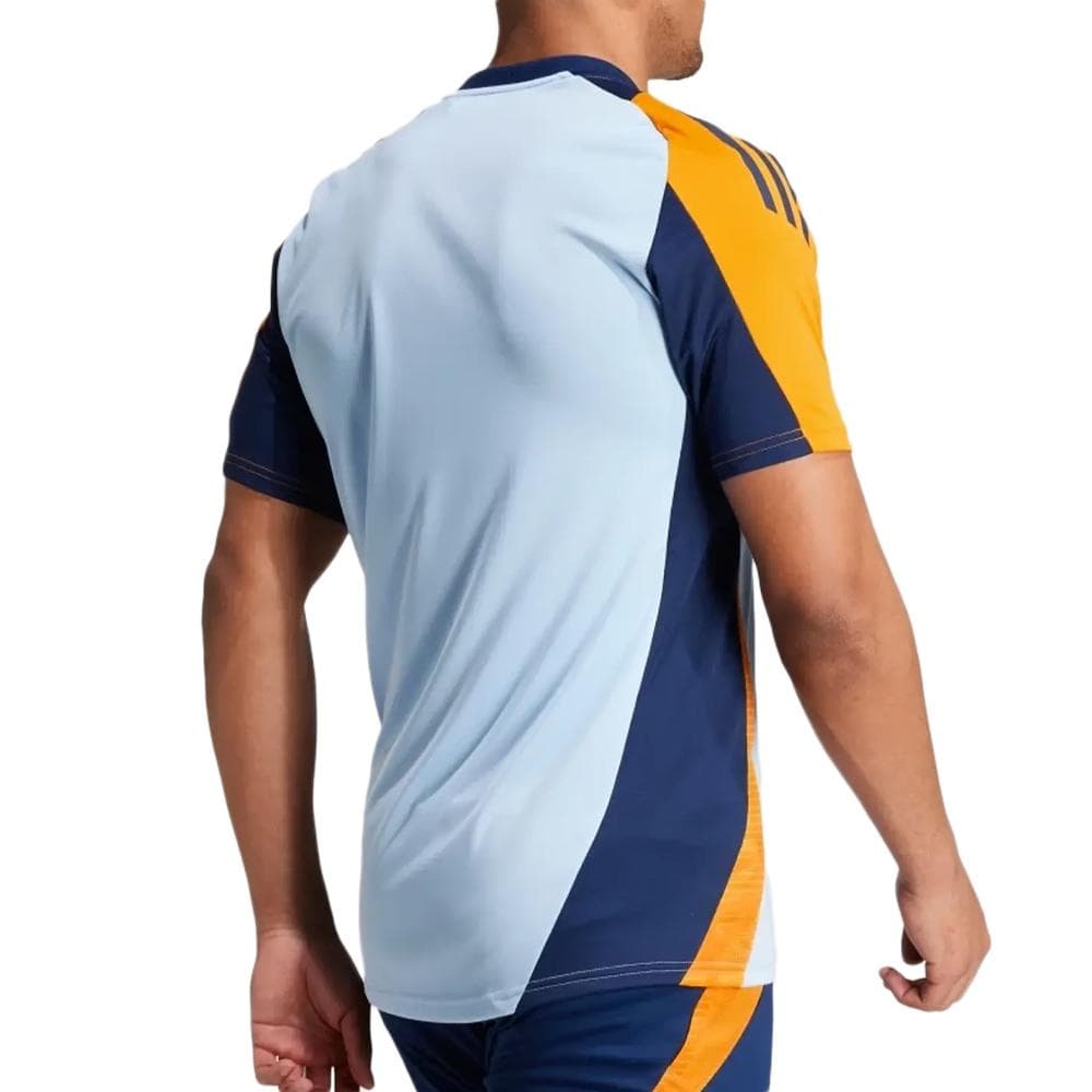 Real Madrid Maillot Training Bleu/Orange Homme Adidas 2024/2025 2