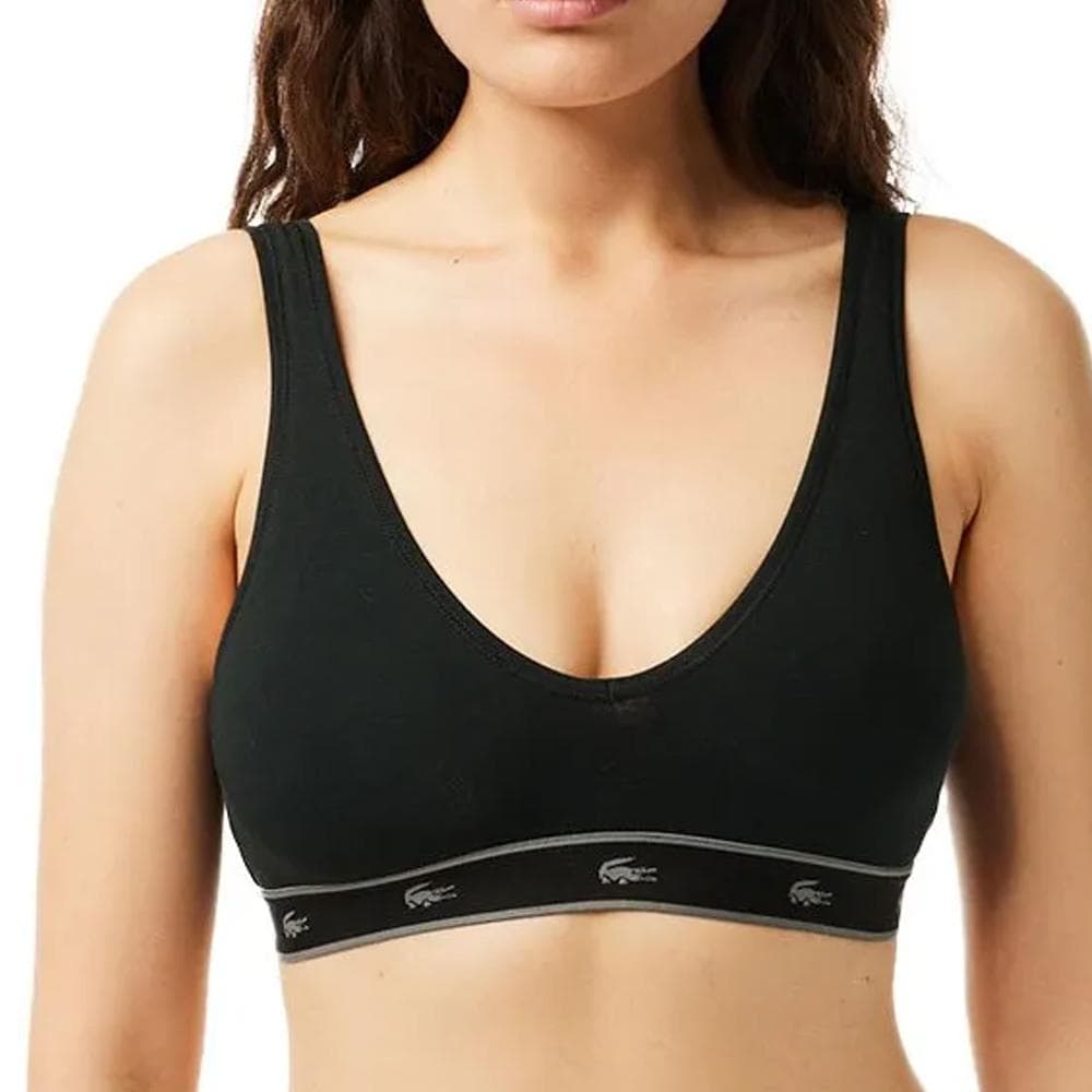 Brassière Noir Lacoste Stripe Color 1