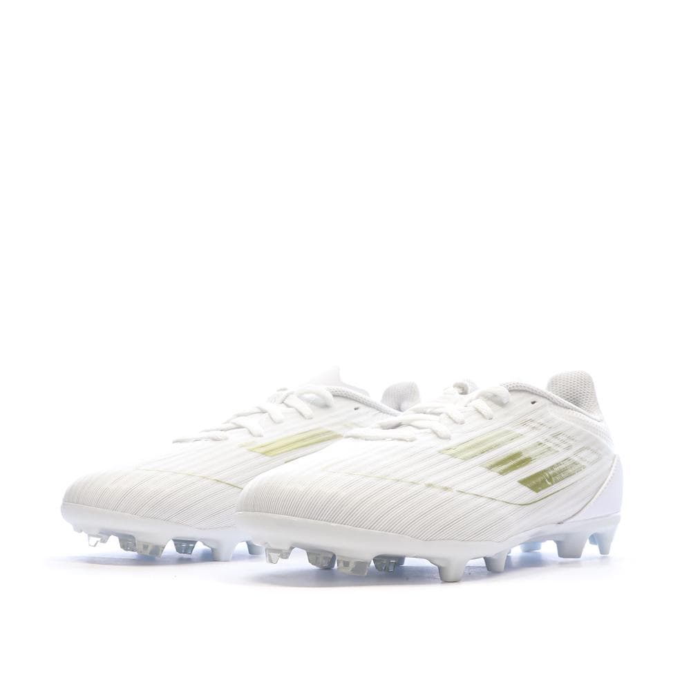 Chaussures de football Blanches/Doré Garçon Adidas F50 League 6