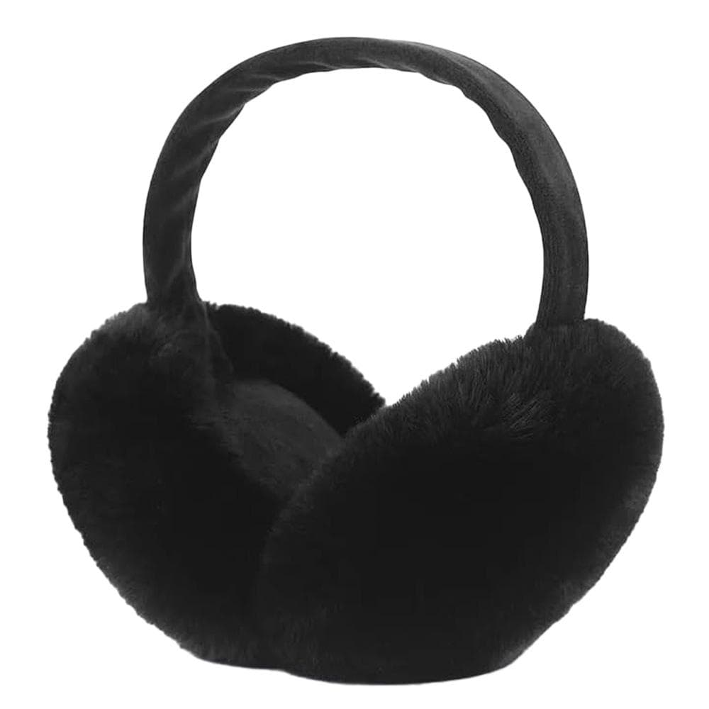 Cache Oreilles Noir Stella Green Fourrure Cosy 1