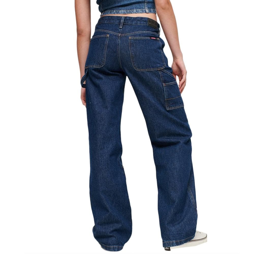 Jean Bleu Femme Superdry Rise Carpenter 2