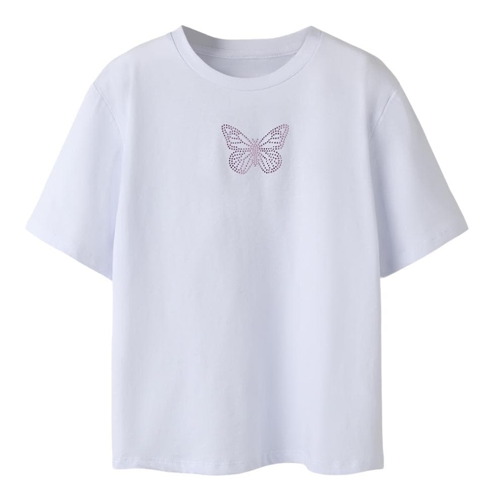 T-Shirt Blanc Fille Name it Flonnis 1