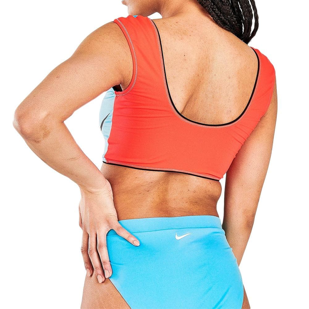 Haut de maillot de bain Bleu/Rose Femme Nike Midkini 2