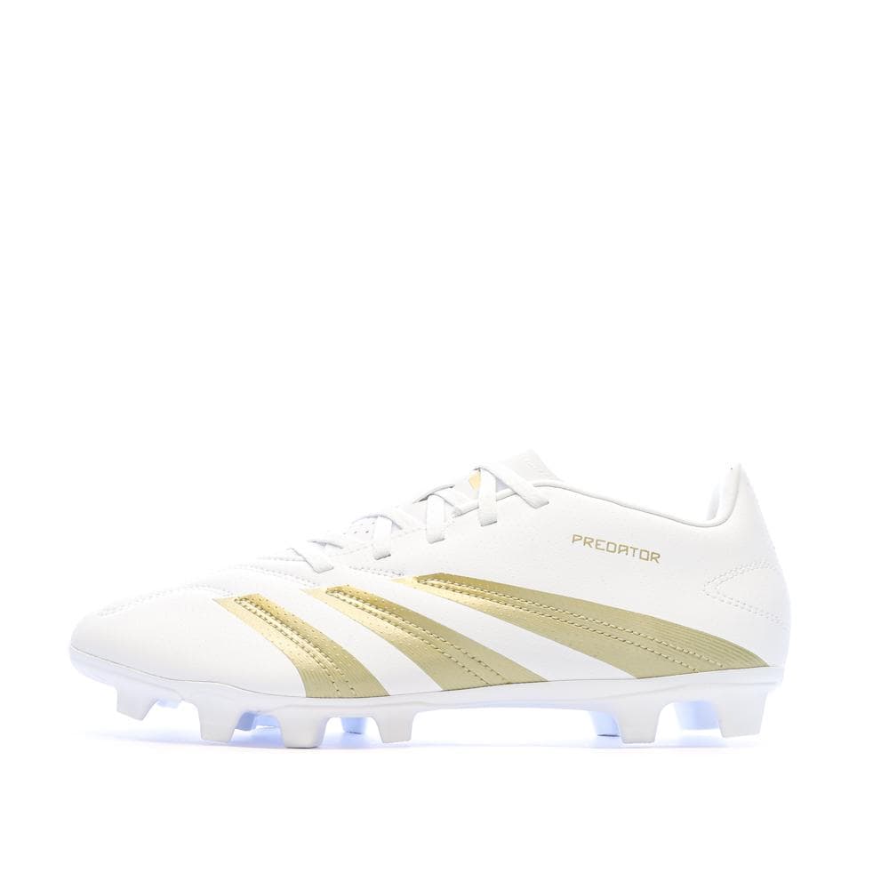Chaussures de Foot Blanc/Doré Homme Adidas Predator Club FxG 1