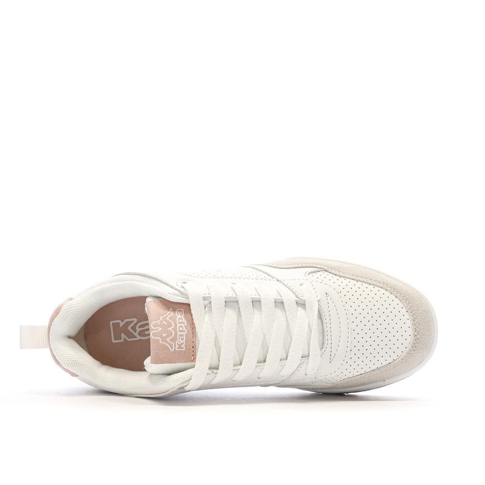 Baskets Blanches/Beiges/Roses Femme Kappa Manisw 4