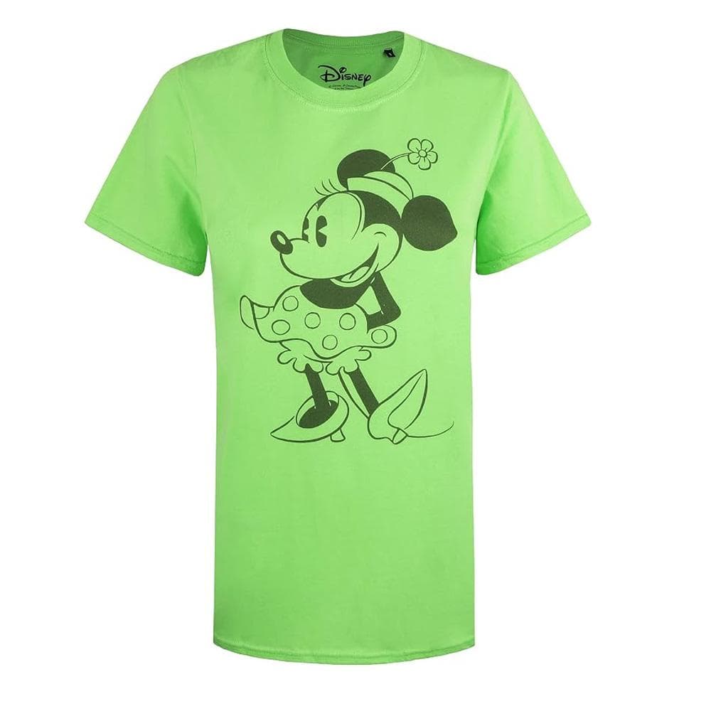 T-Shirt Vert Femme Disney Minnie Lime 2
