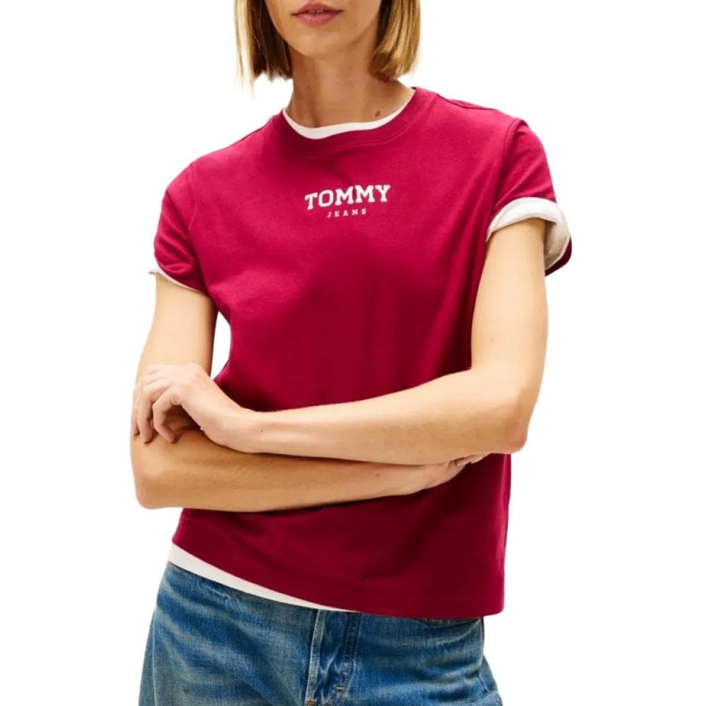 T-Shirt Rouge Femme Tommy Hilfiger DW0DW21842 1