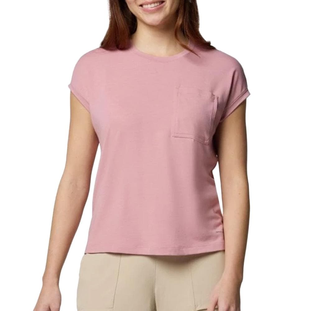 T-Shirt Rose Femme Columbia Boundless Trek 1