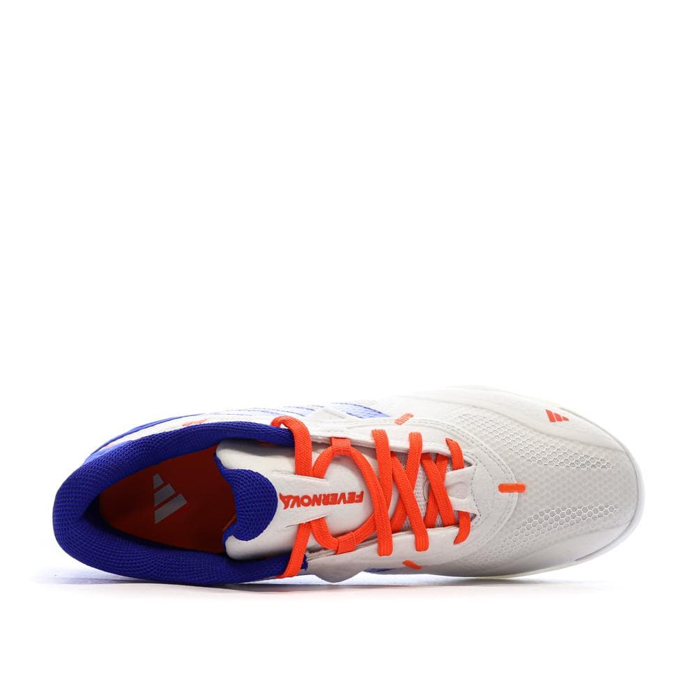 Chaussures de Futsal Blanc/Bleu/Rouge Homme Adidas Fevernova 4
