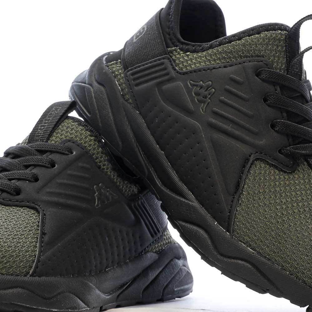 Baskets Kaki/Noires Garçon Kappa San Puerto 7