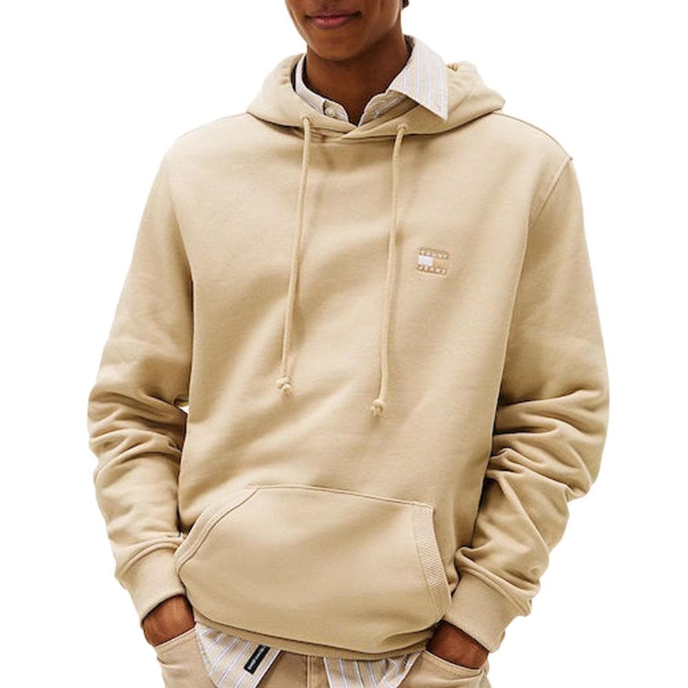 Sweat à Capuche Beige Homme Tommy Hilfiger TJM Reg Badge 1