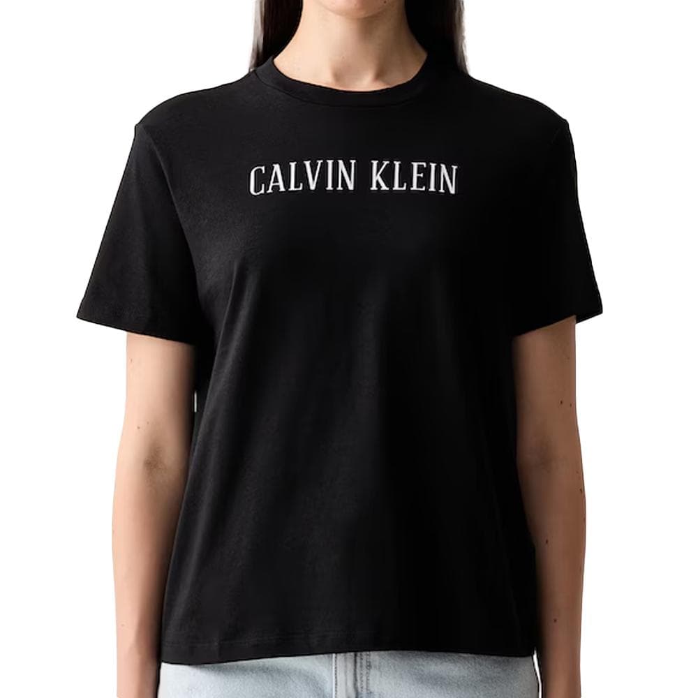 T-Shirt Noir Femme Calvin Klein Jeans Varsity 1