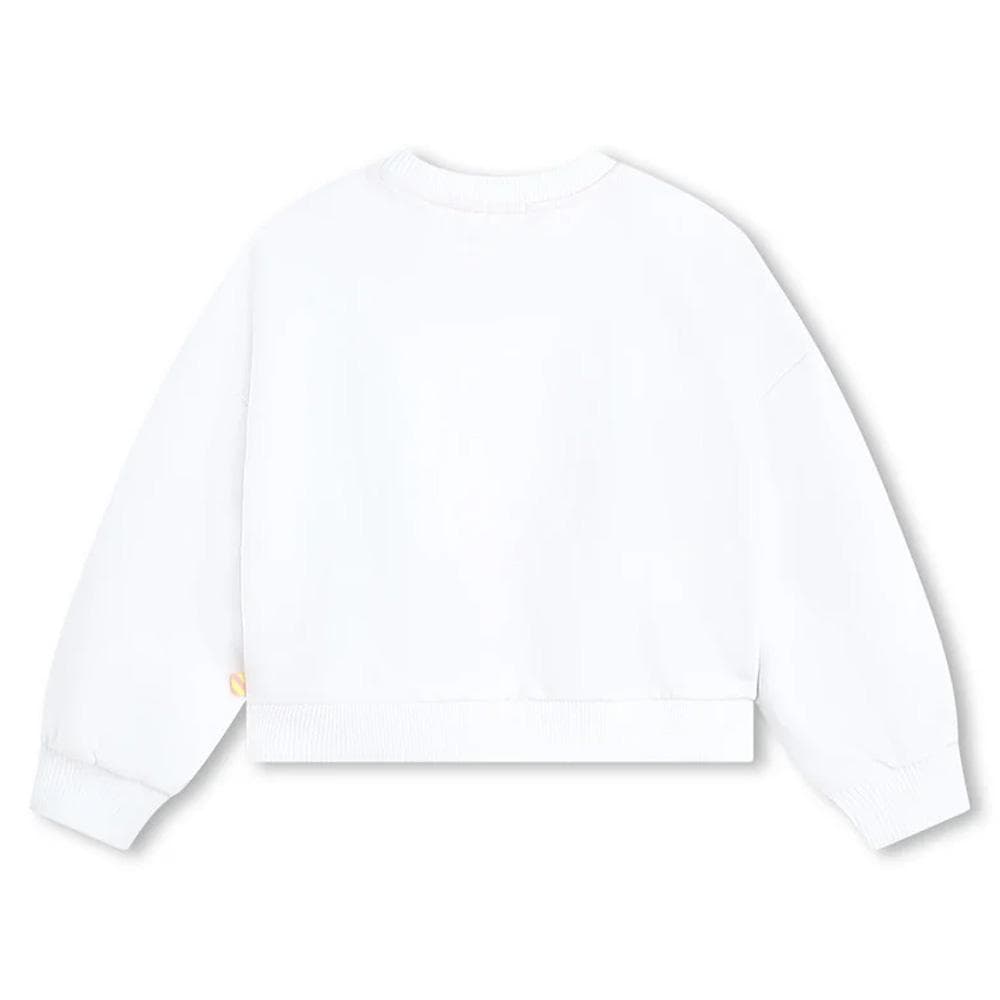 Sweat Blanc Fille Billieblush U20099 2