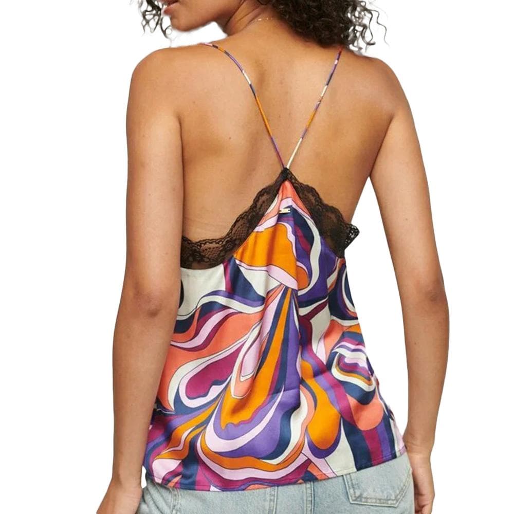 Top Violet/Orange/Noir Femme Superdry Studios 2