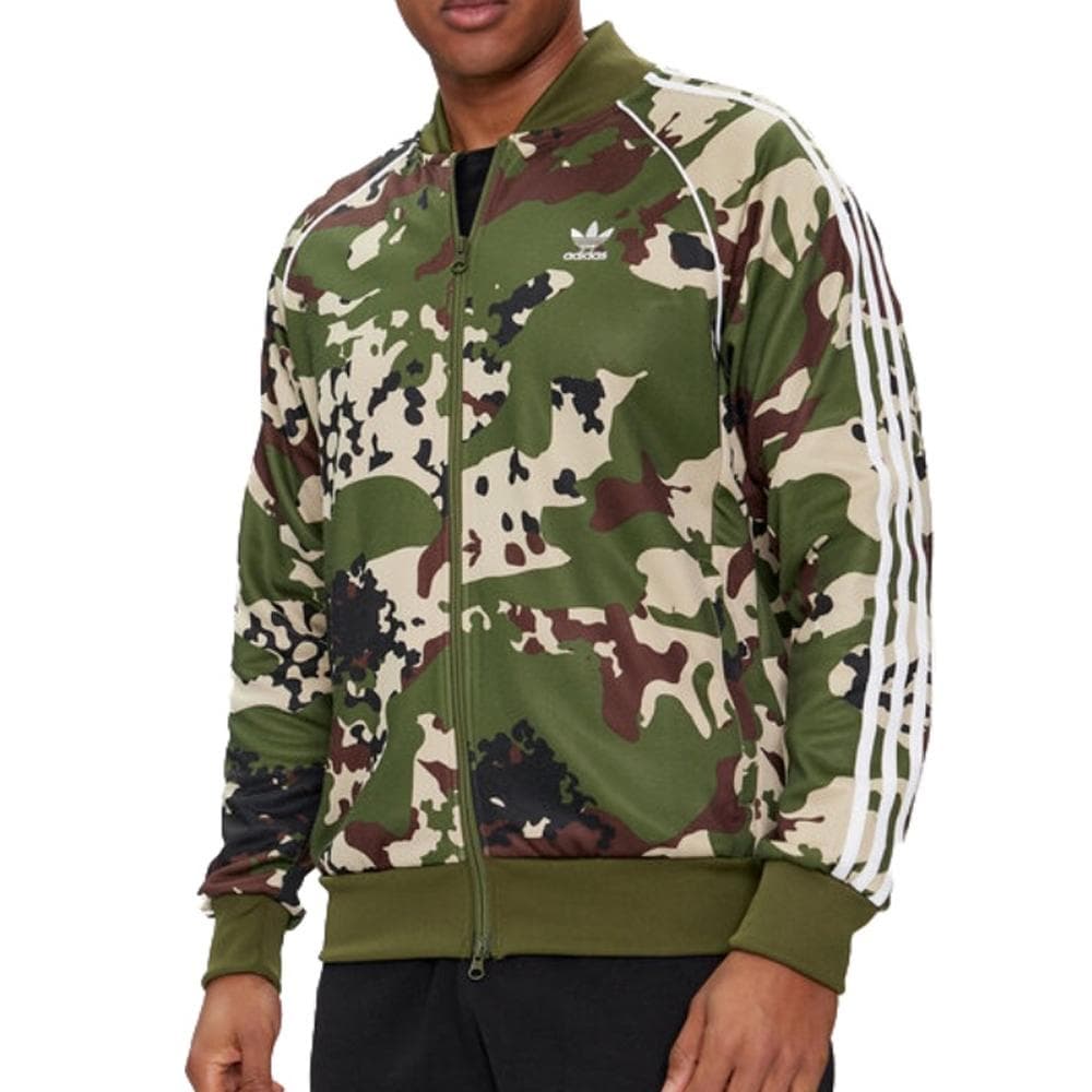 Sweat Zippé Kaki Homme Adidas Camo 1