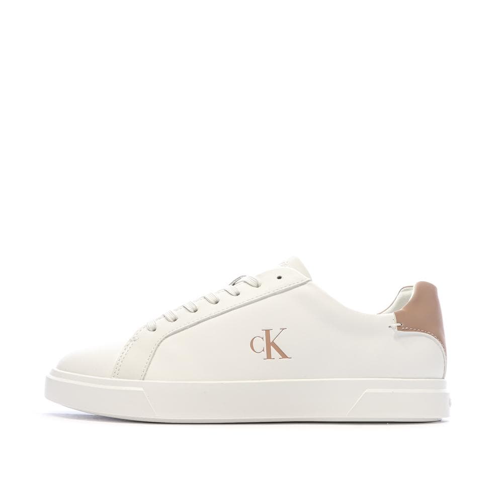 Baskets Blanc/Rose Femme Calvin Klein Jeans Low Pro Cups 1