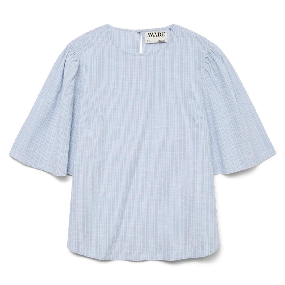 Blouse Bleu Femme Vero Moda Presley 2/4 1