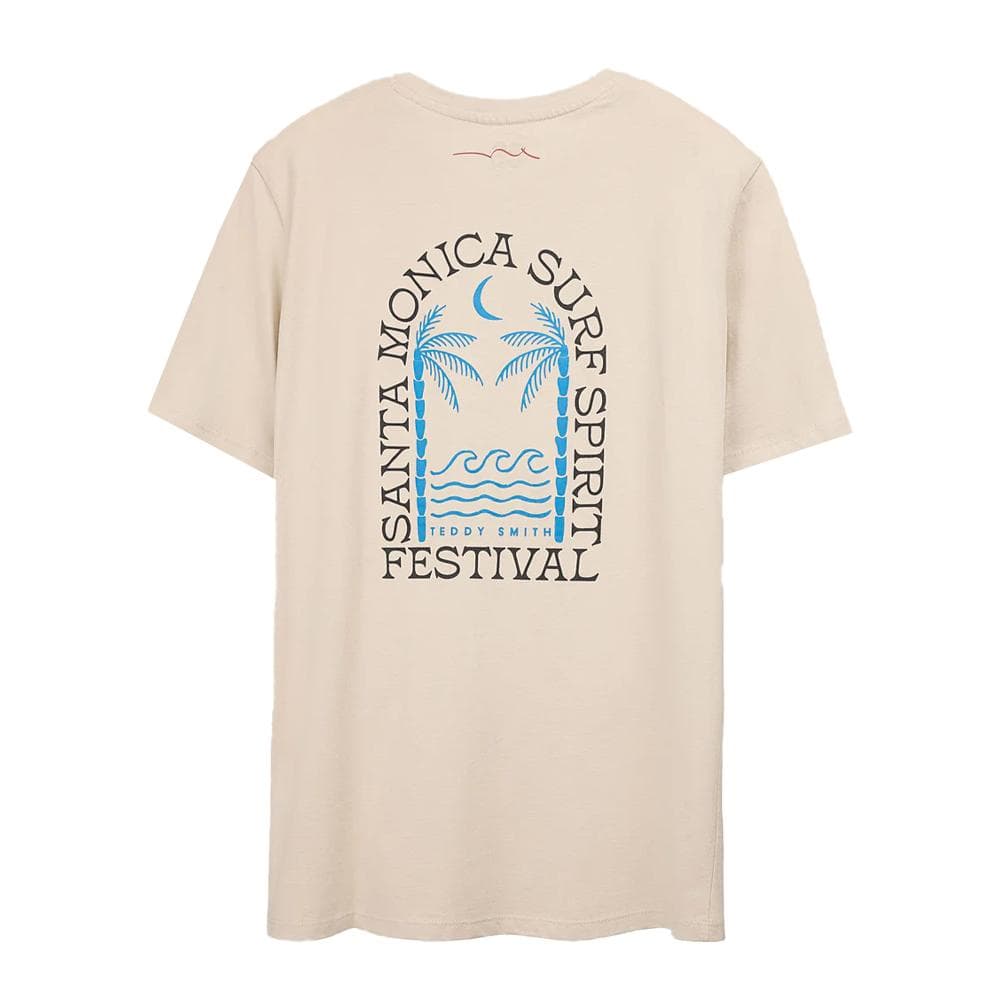 T-shirt Beige/Bleu Homme Teddy Smith Monica 2