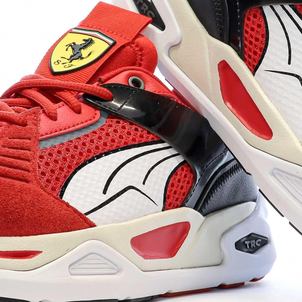 Baskets Rouge Homme Puma Ferrari Blaze Rosso Corsa 7