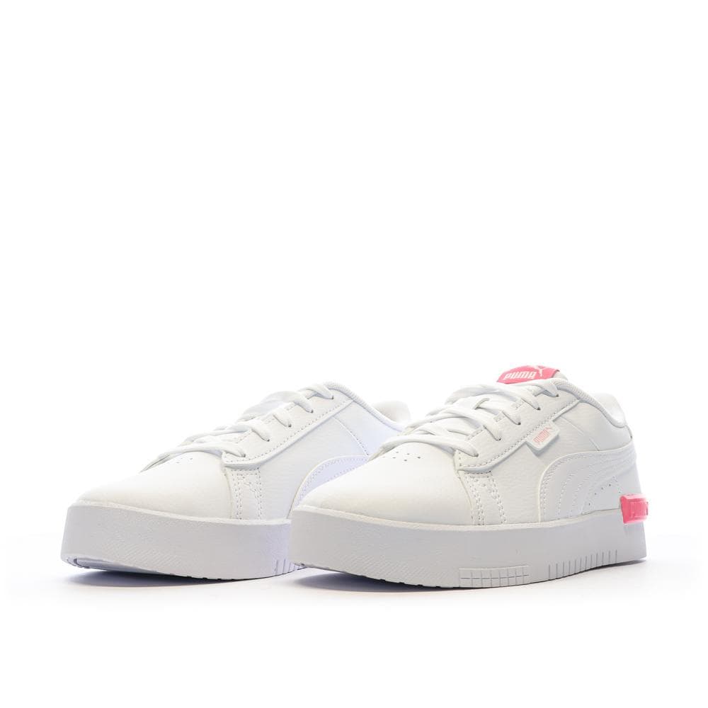 Baskets Blanc/Rose Fille Puma Jada 6