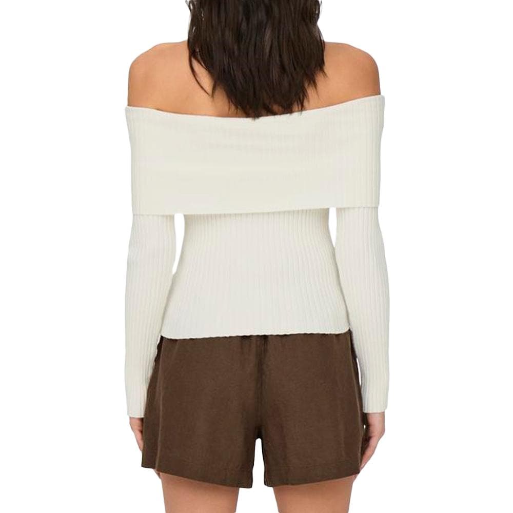 Pull en Maille Blanc Femme JDY Shoulder 2
