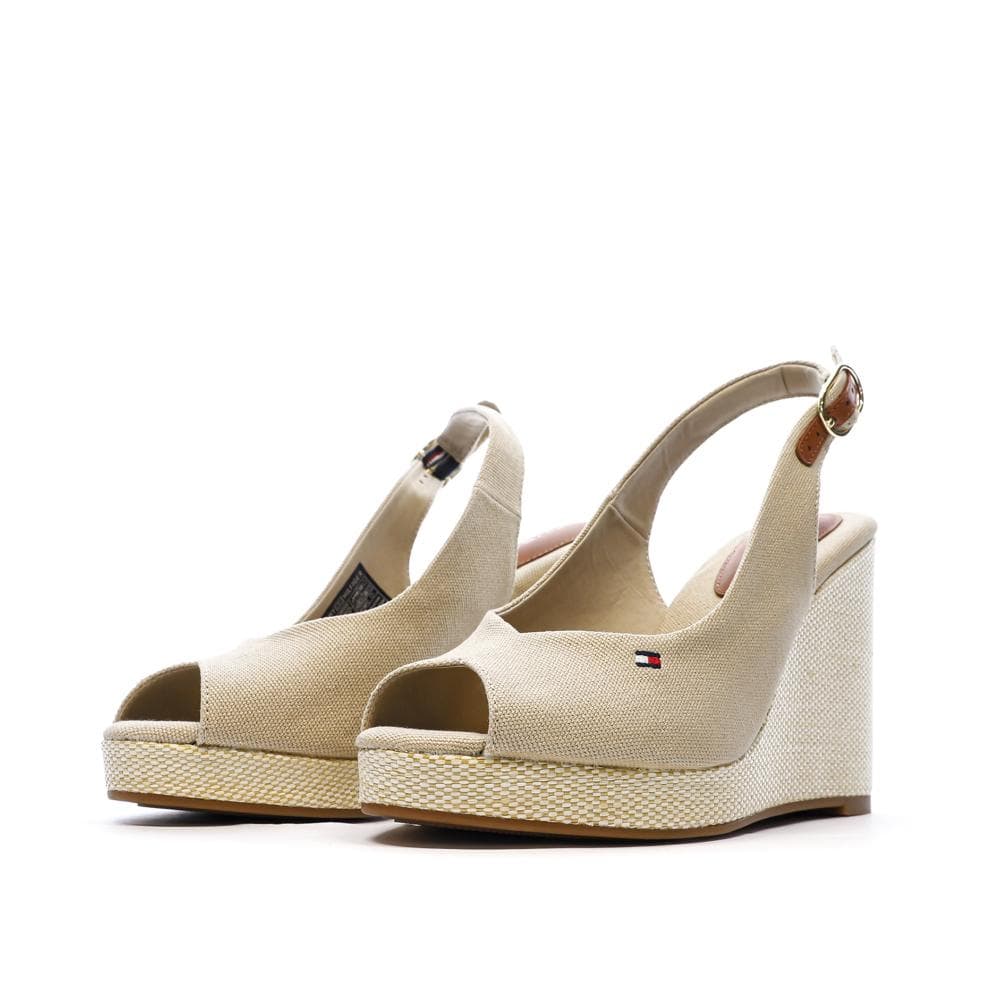 Sandales Beiges Femme Tommy Hilfiger Wedge 6