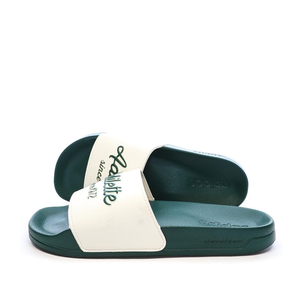 Claquettes Vertes/Blanches Homme Adidas Adilette 1