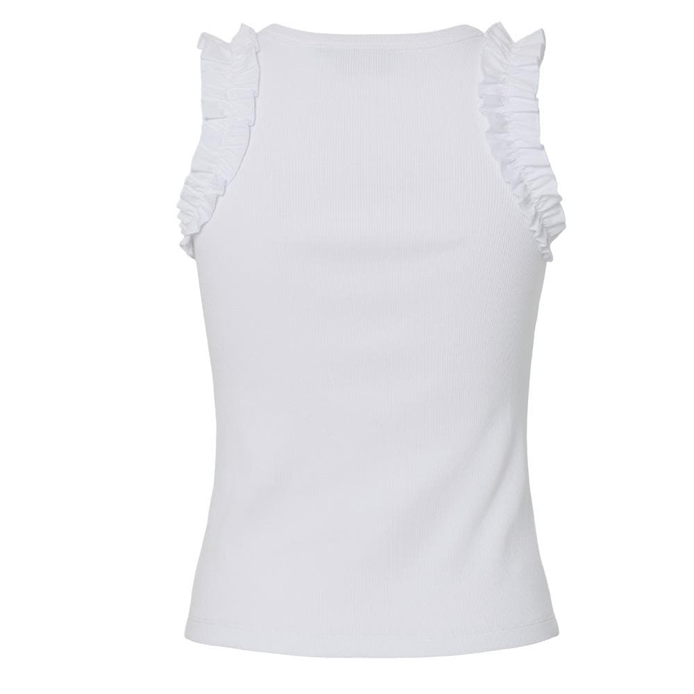 Débardeur Blanc Femme Pieces Tubana 2
