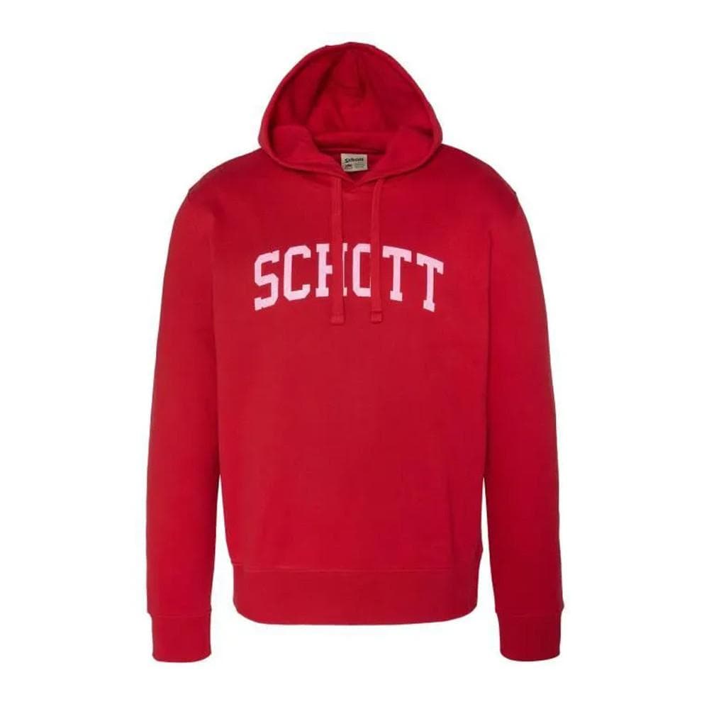 Sweat à capuche Rouge Homme Schott Logo 1
