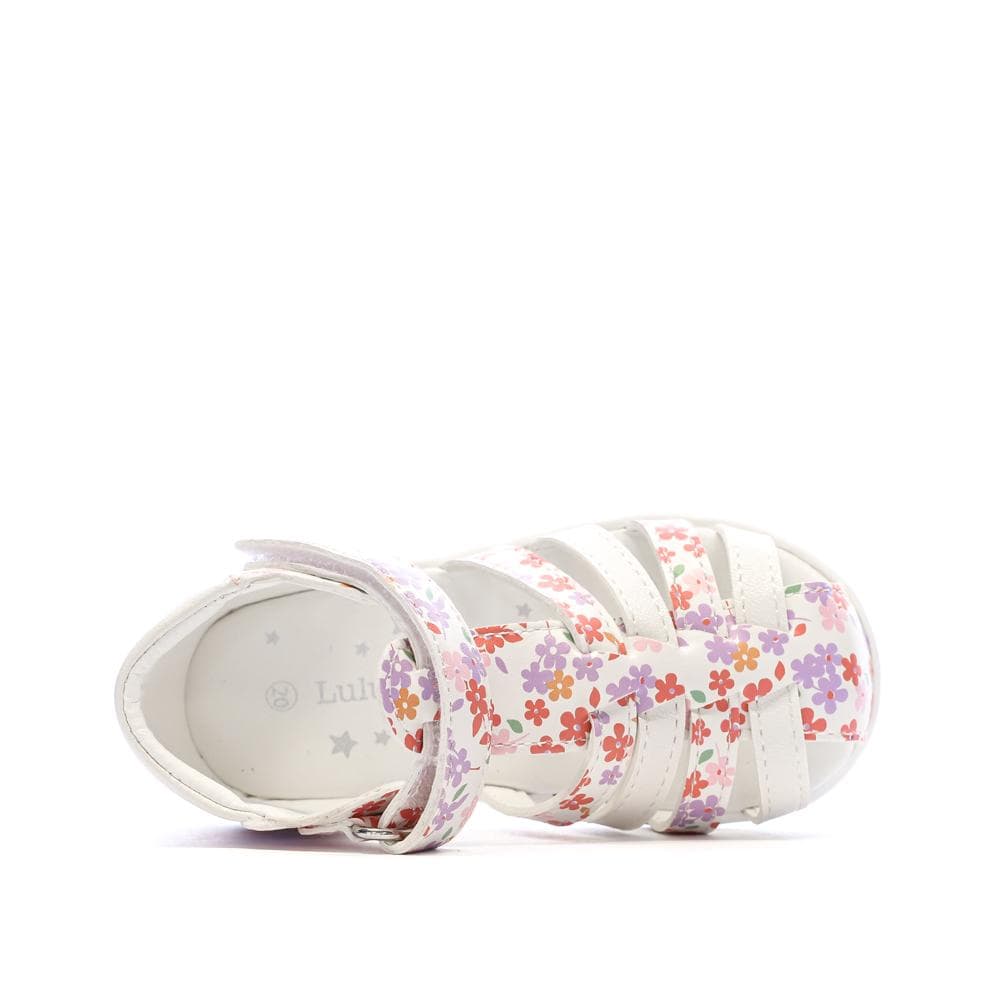 Sandales Blanc/Rose Fille Lulu Castagnette Lorya 4