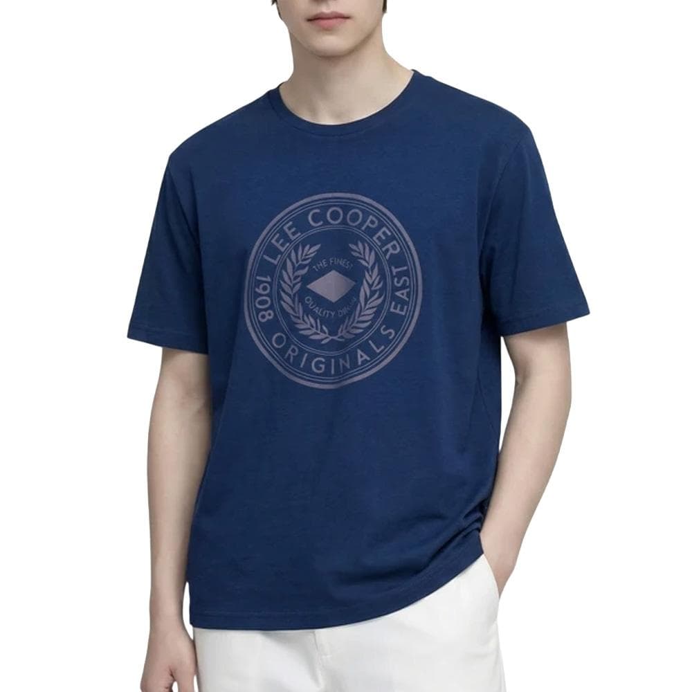 T-Shirt Marine Homme Lee Cooper GLC2041 1