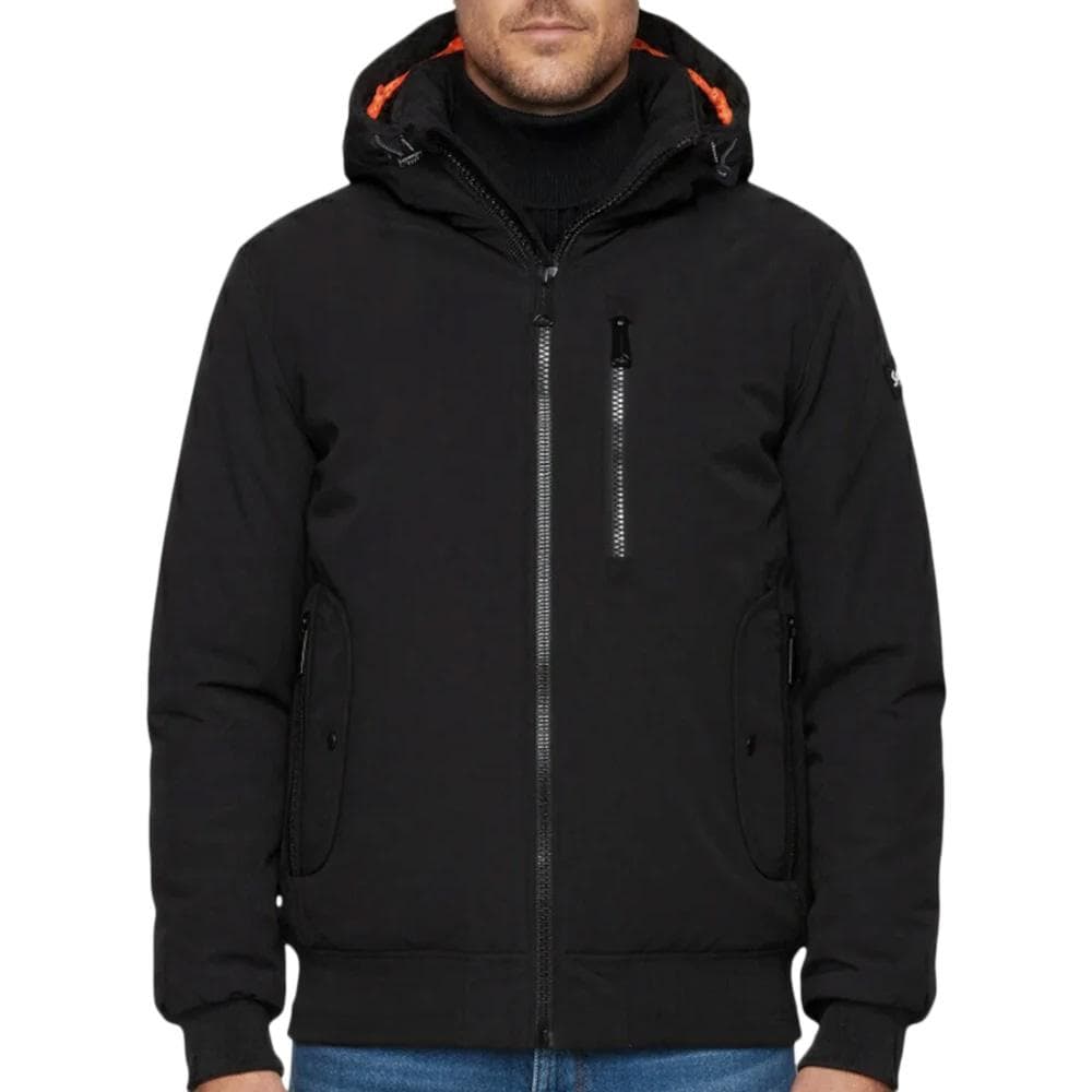 Blouson Noir à capuche Schott DYLAN 1