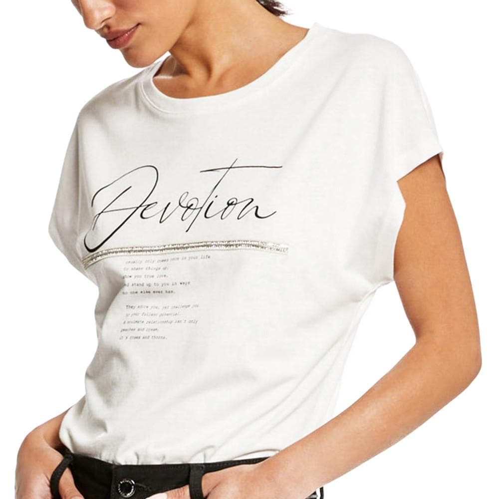 T-shirt Blanc Femme Morgan Devoti 1