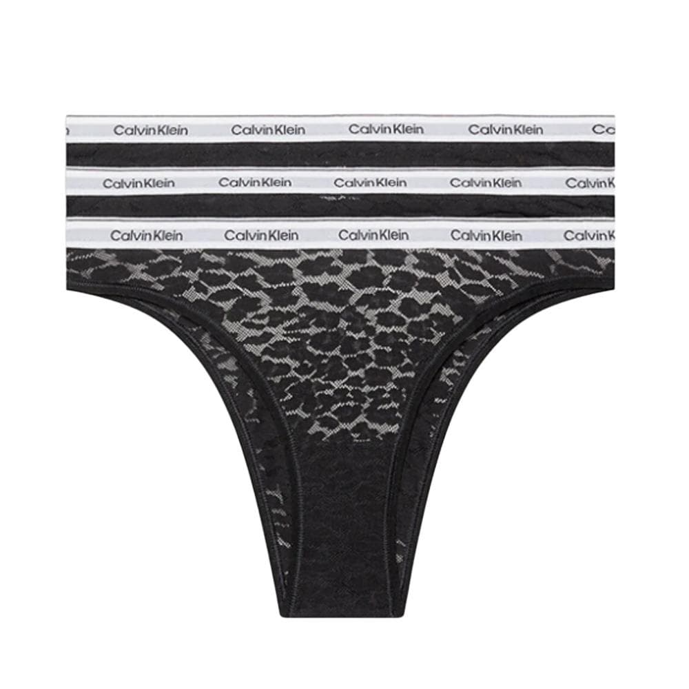 X3 Culottes brésiliennes Noir Femme Calvin Klein Jeans Brazilian 1