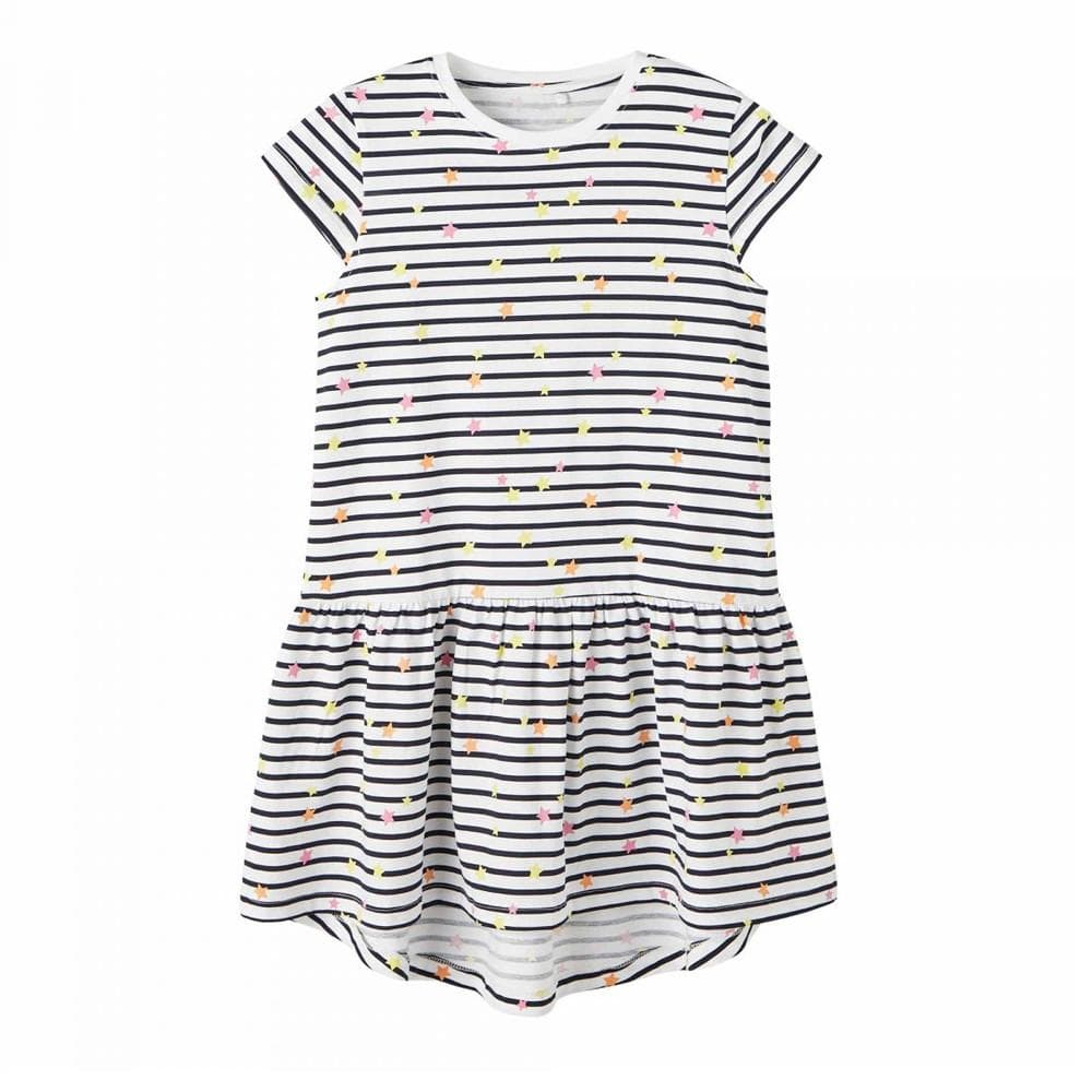 Robe Blanche à Rayures Fille Name it Frida 1
