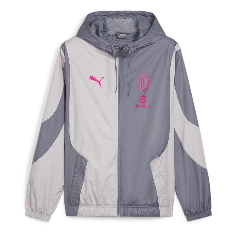AC MILAN Veste survêtement Prematch Grise Homme Puma 23/24 1