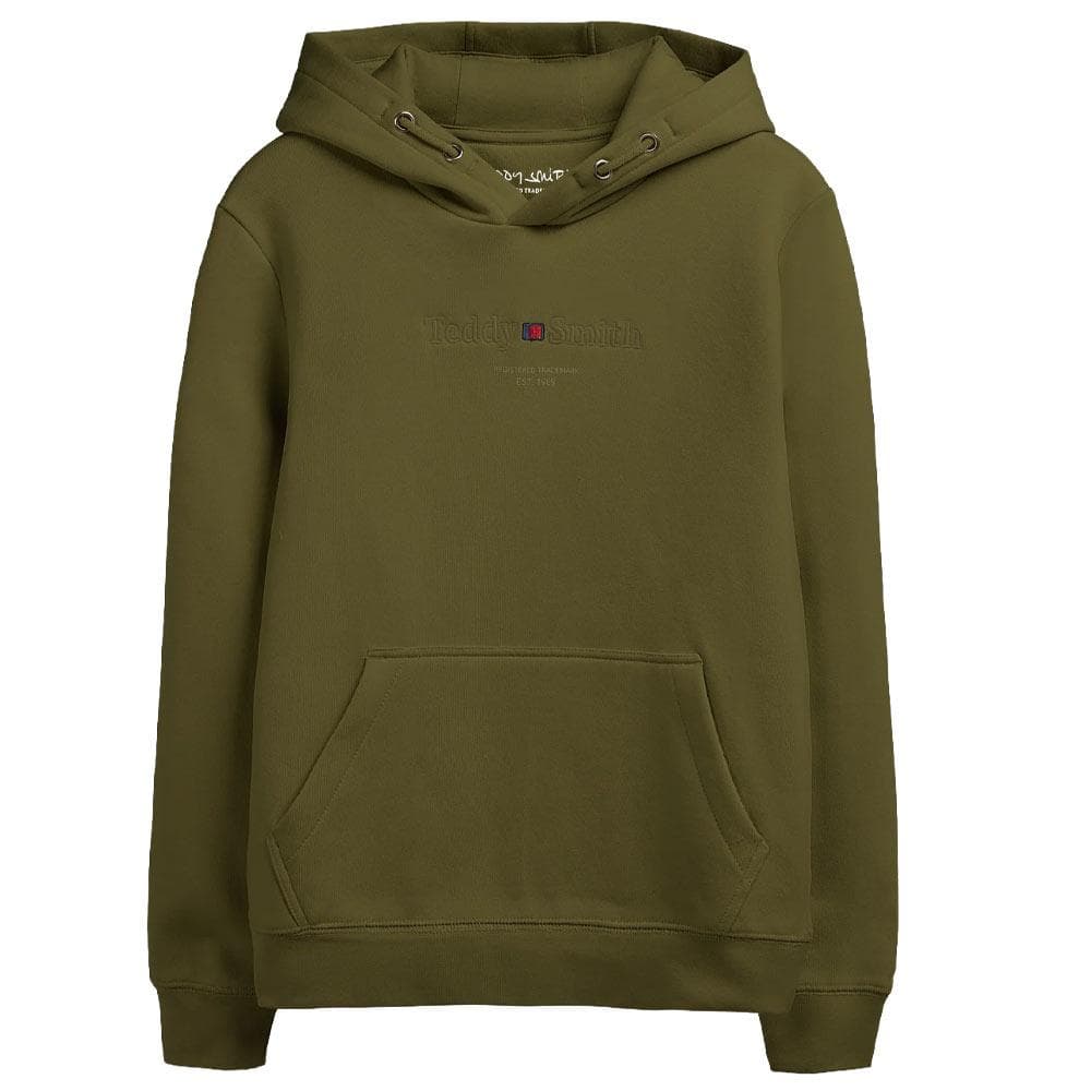 Sweat à Capuche Kaki Homme Teddy Smith Jim 1