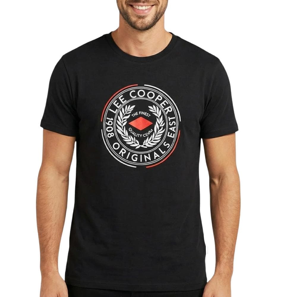 T-Shirt Noir Lee Cooper LCN822 1