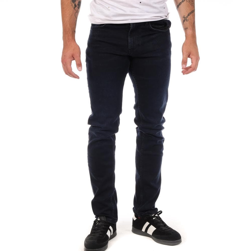 Jean Slim Noir Homme Freeman Jimmy 1