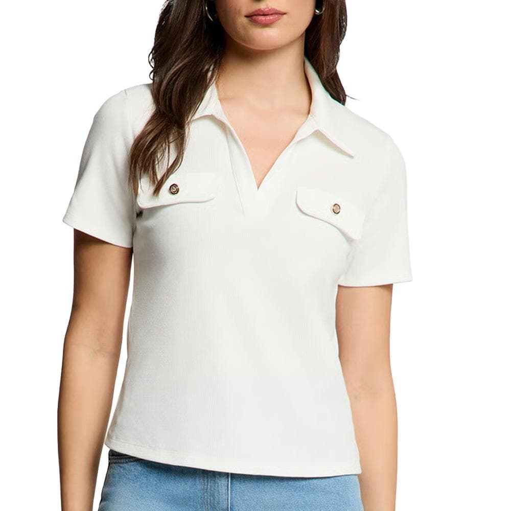 Polo Blanc Femme Morgan DROSSO 1