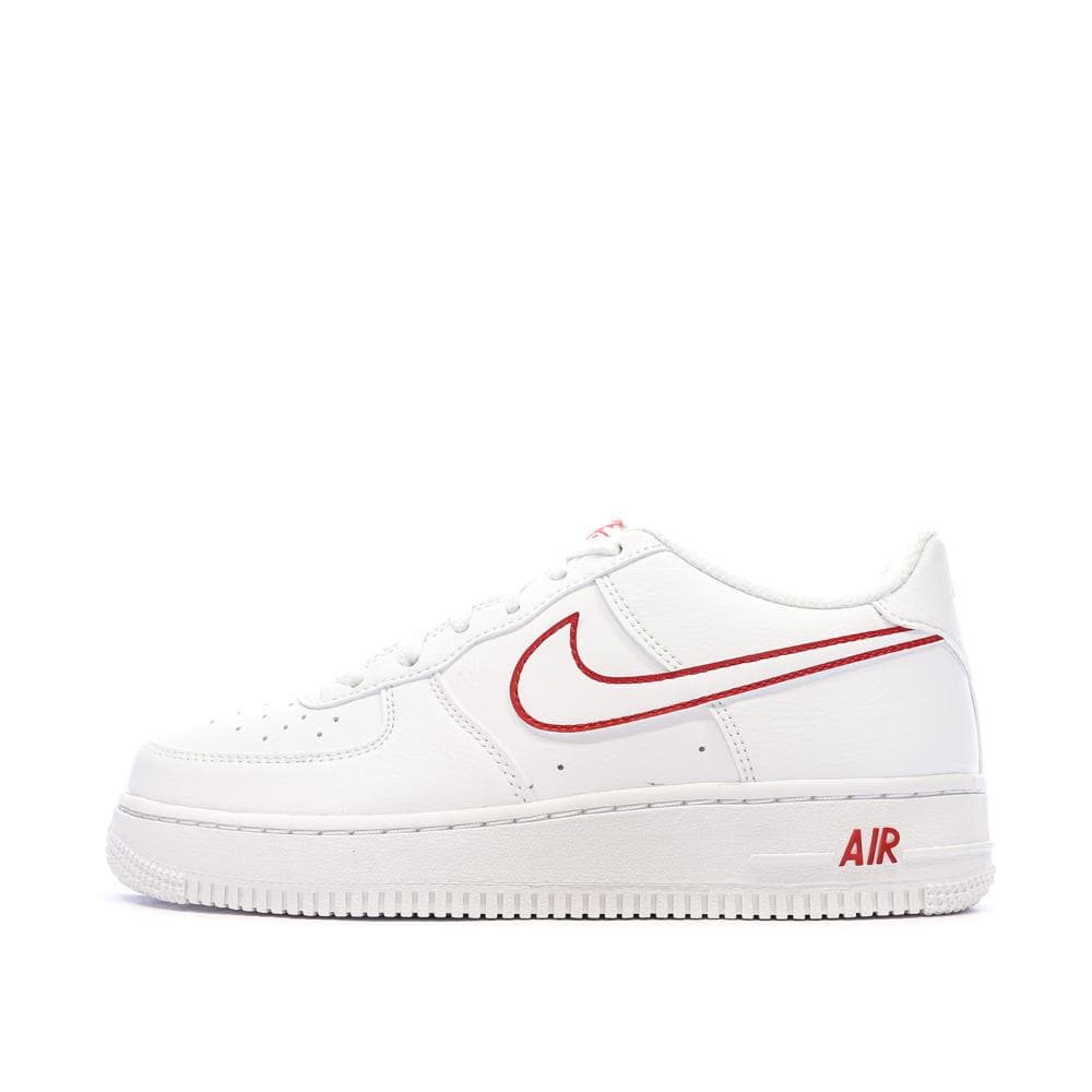 Baskets Blanche/Rouges Garçon Nike Air Force 1 1