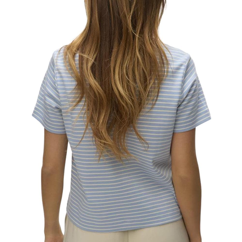 T-Shirt Bleu/Blanc Femme Vero Moda Naima 2