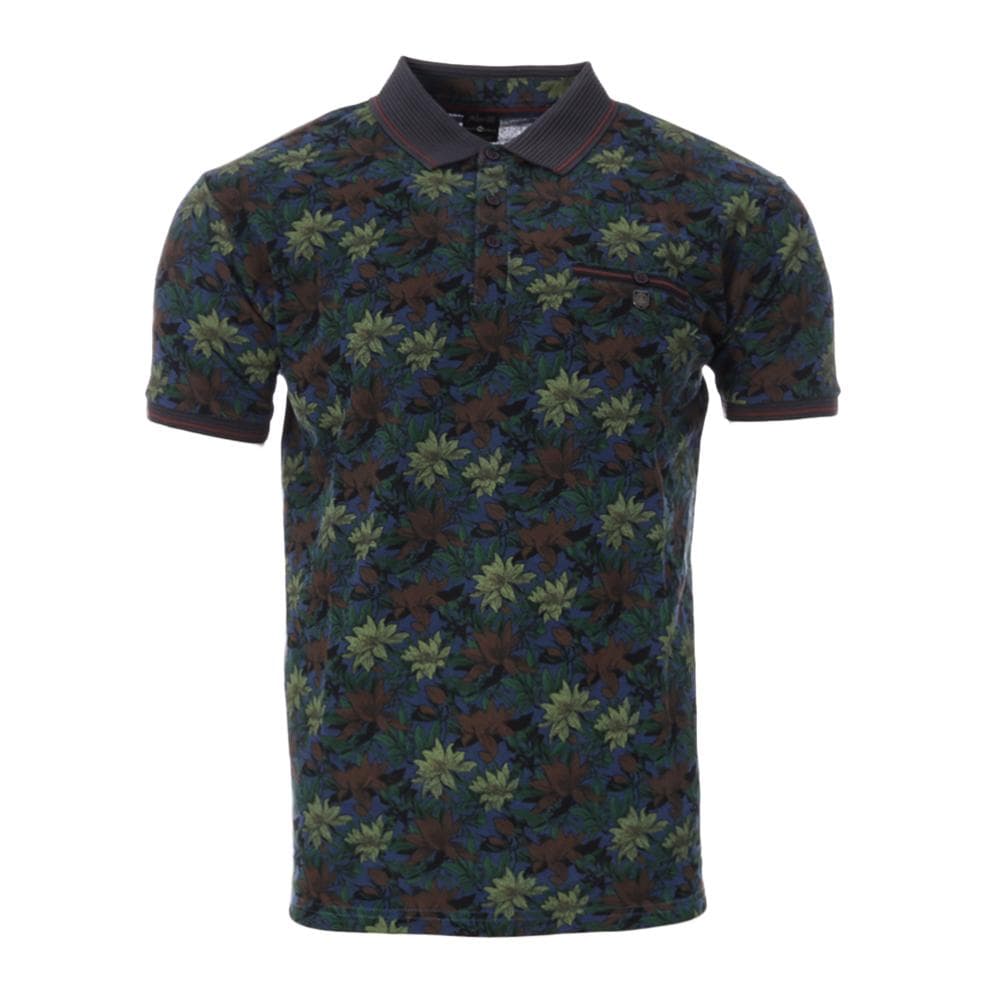 Polo Noir/Vert/Bleu Homme RMS26 91314 1